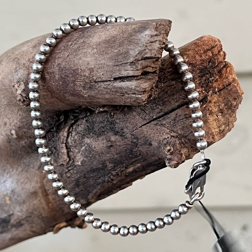 Silver Beaded Bracelet